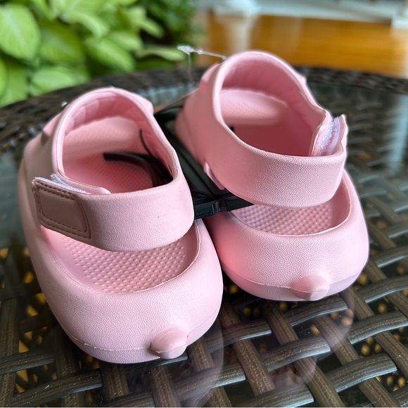 Wonder Nation Girls Sandals Pink Beachwear Critter Pig Slipper Size 9-10 New - Picture 7 of 8